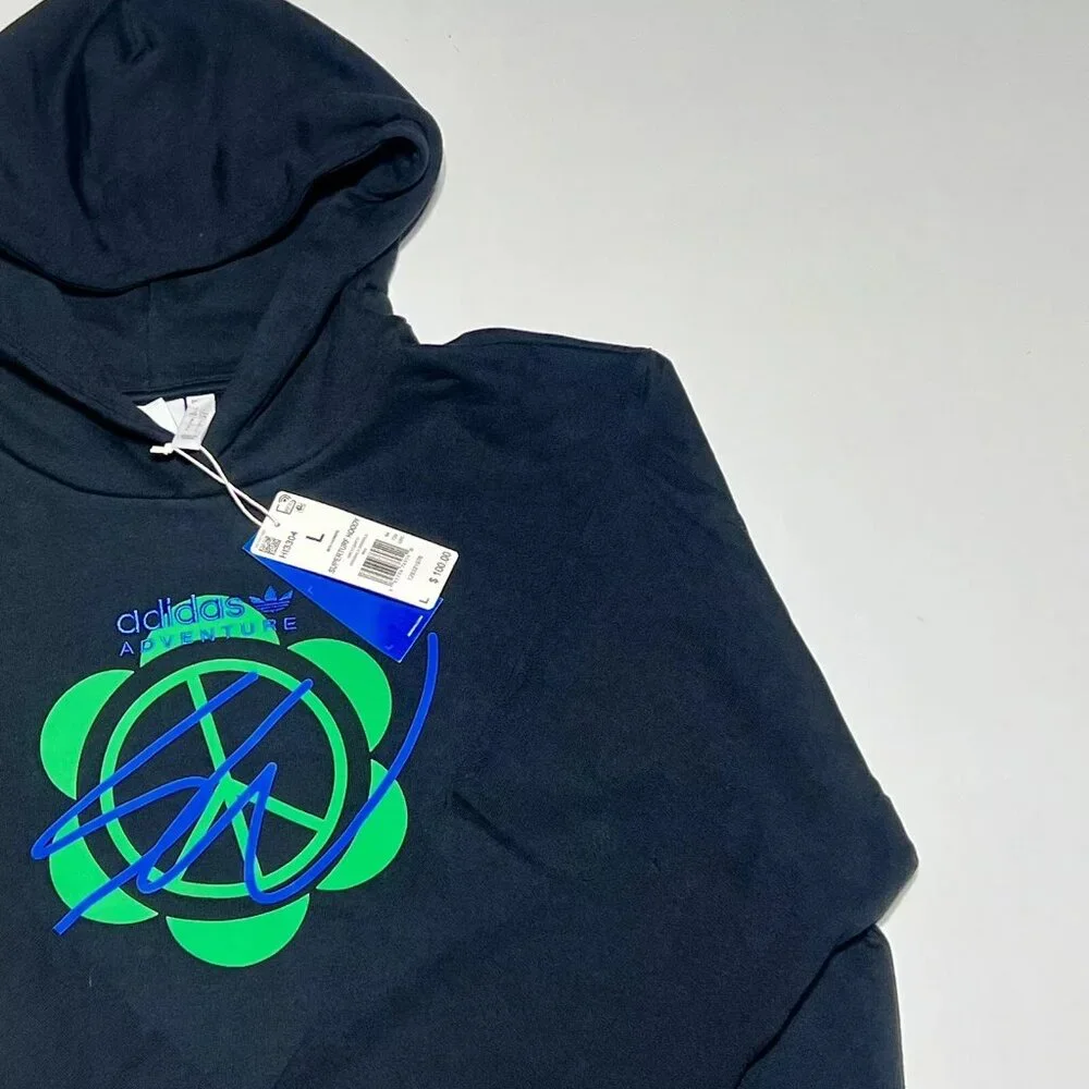 Adidas X Sean Wotherspoon Superturf Hoodie Men Sz: L Black Multicolor HI… - Picture 4 of 8